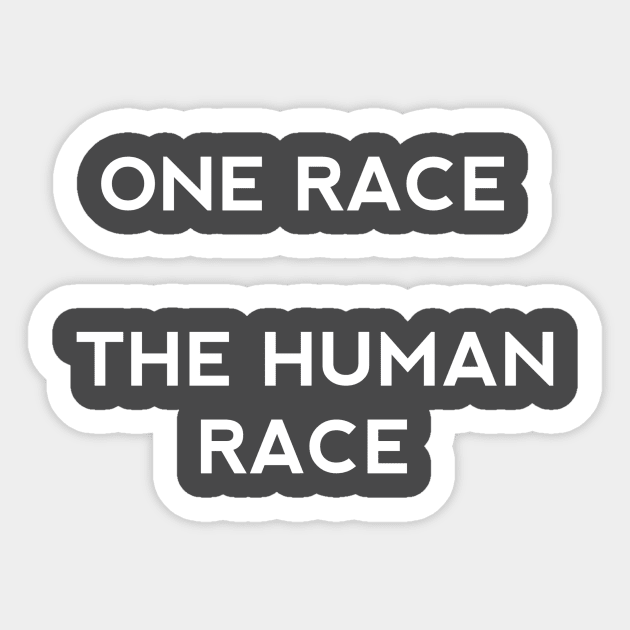 One Race The Human Race Sticker by CreativeLimes